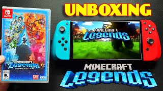 Unboxing Minecraft Legends Deluxe Edition - Nintendo Switch | Gameplay