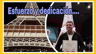 Paso 8 AÑOS Construyendo LA TORRE EIFFEL A BASE DE CERILLOS Y Este Fue El Resultado.....