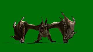 Dragons CGI VFX Green Screen Fumefx Krakatoa Fire Pre keyed | #greenscreen #green_screen_video