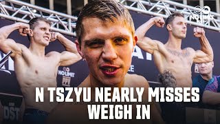 Nikita Tszyu nearly misses official Weigh In | Behind the scenes "It's all part of the plan"