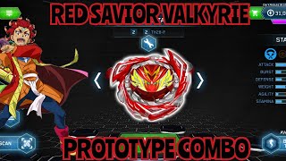 RED SAVIOR VALKYRIE PROTOTYPE (BEYBLADE BURST APP)