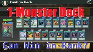 1-Monster Deck OP In Rank Match - [Yu-Gi-Oh! Cross Duel]