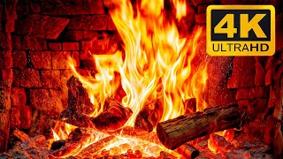 Warmest Christmas Fireplace 2024 with Crackling Fire Sounds🔥3 Hours Fireplace 4K UHD & Burning Logs