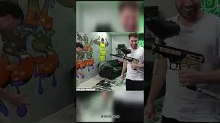 Adin Ross pays $20,000 to shoot his assistant with a paintball gun 😂 #viral #adinross #streamer