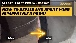 How to Repair and Spray Car Bumper Like a Pro