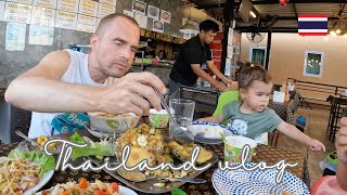 Eating local Thai food, We went to Ao Yon beach, Filling up fuel using self service petrol