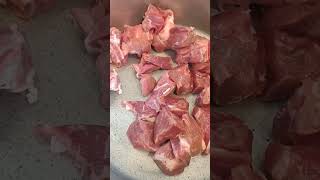 Raw Lamb Leg Meat #shorts #cooking