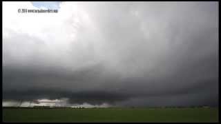 Supercell west of Novara, Italy - Time lapse