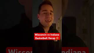 Wisconsin vs Indiana Basketball Game Reaction #wisconsinbadgers #indianahoodiers #cbb #collegehoops