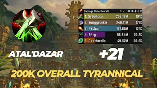 +21 Atal'Dazar  assassination rogue POV after dung buffs dragonflight 10.2.0 season 3