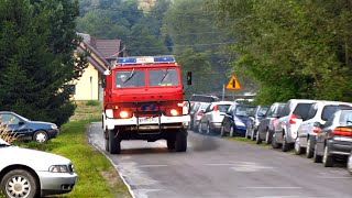 569[R]45 - SLRt Iveco Daily OSP KSRG Wiśniowa i GBA Star 266 OSP Stępina alarmowo