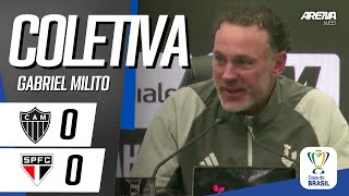 COLETIVA GABRIEL MILITO | AO VIVO | Atlético-MG x São Paulo - Copa do Brasil 2024