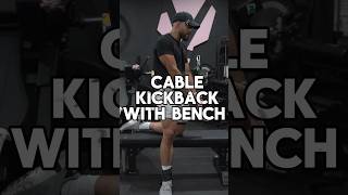 Cable kickback with bench