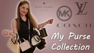 👛 My Entire Purse Collection | Kate Spade, Coach, MK, Louis Vuitton