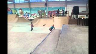 Line of the day - Tre flip lipslide, laser flip over the hip