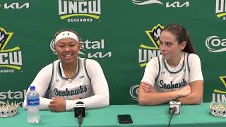 UNCW WBB Jania Hall & Kate Hollifield | Postgame vs Winthrop, 11-20-24