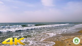 Relaxing Video of Sea Waves with original sound in 4K