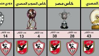 بطولات الأهلي والزمالك