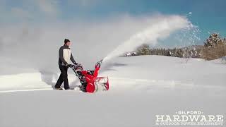 Honda HSS1332ATD Two-Stage Tracked Snow Blower - Electric Start - 32" Cut - 13 HP | Gilford Hardware