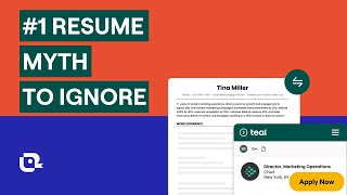 #1 Resume Myth To Ignore