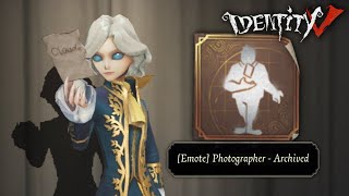 Photographer's "Archived" Emote - Identity V