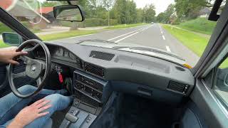 BMW E28 524 TD Driving Video, Diesel Sound - 92k km's / 57k mls - Oldenzaal Classics