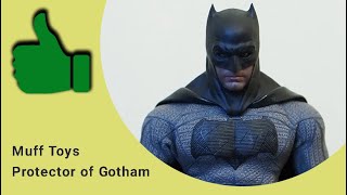 Muff Toys Protector of Gotham Dawn of Justice Batman Head Sculp with Cape set Review