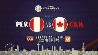 Canal 4 TCS El Salvador | Copa América 2024 - Perú vs Canadá (Jornada 2) Promo