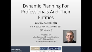 Dynamic Planning For Professional And Their Entities