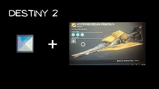 Destiny 2 - see what this shader and this speeder does ......