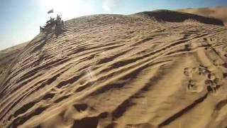 Dirt Bike Jumping Up and Down Test Hill