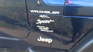 2001 Jeep Wrangler Sport Walkaround