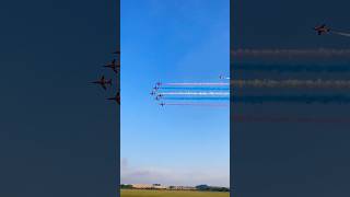 Red Arrows at Duxford Battle of Britain Air Show 2023 #RAF #aviation  #aerobatics