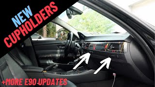 Installing NEW Cupholders in my BMW E90   HD 1080p