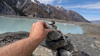 Tasman Lake Trails - Mt. Cook Aoraki National Park, New Zealand