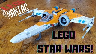 Poe Dameron's X-Wing Fighter by the Montreal Lego Maniac - unboxing, speed build and review