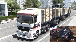 Euro Truck Simulator 2 Smooth Mercedes-Benz Actros Heavy Transport Logitech G29 & Shifter