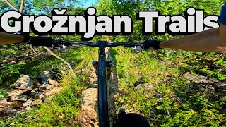 Single mtb trail in Croatia at Grožnjan