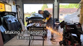 Making an Exhaust Modification 1955 Chevy Gasser