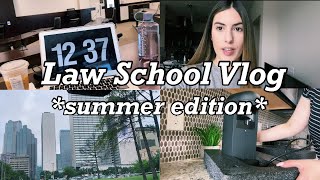 LAW SCHOOL VLOG: summer class + write on application & more!