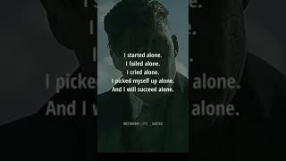 I started alone ..../Sigma rule /#viral