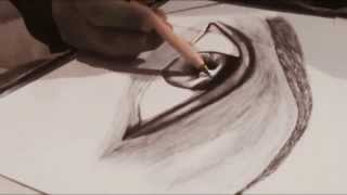 Speed Drawing Como Dibujar un ojo Realista con boligrafo Dibuj__ARTE