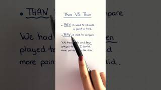 then vs than #then #than #learnenglish