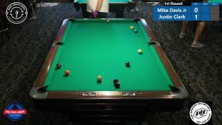 Mike Davis Jr vs Justin Clark - 9 Ball Tournament - Second Round - 9/7/24