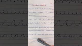 How to write cursive handwriting | cursive strokes for beginners #cursive #calligraphy