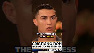 Man united made ZERO progress compared to Madrid or Juventus. Cristiano Ronaldo #ronaldo #cr7