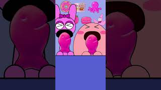 KIRBY VS PINKI INCREDIBOX SPRUNKI - PINK FOOD EMOTICON MUKBANG -KIRBY ANIMATION