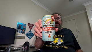 Kirin Ichiban Shibori Soft Tailoring 5.0% ABV - SwillinGrog Beer Review