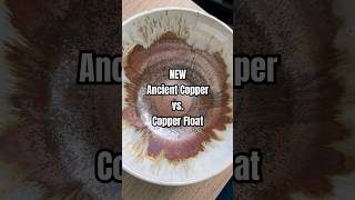 Copper Float vs New Ancient Copper Same shelf, Hot cone 6, natural cool. #pottery #fyp