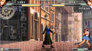 Demonstration KOF Wing Mature (Me) vs Athena (CPU)